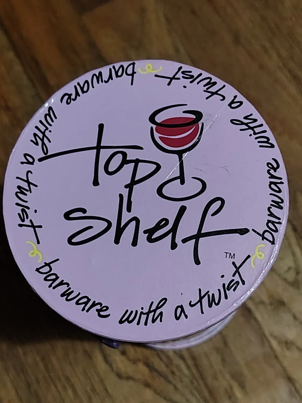 Hand-Painted Wine Glass with The Saying 